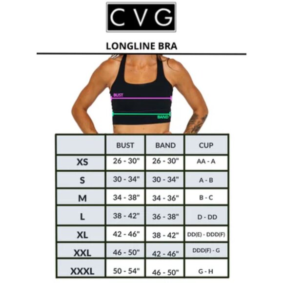 CVG "Enchanted Forest" Longline Sports Bra NWOT (S) - Picture 6 of 6